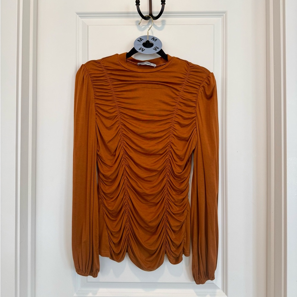 Ruched Long Sleeve Blouse
